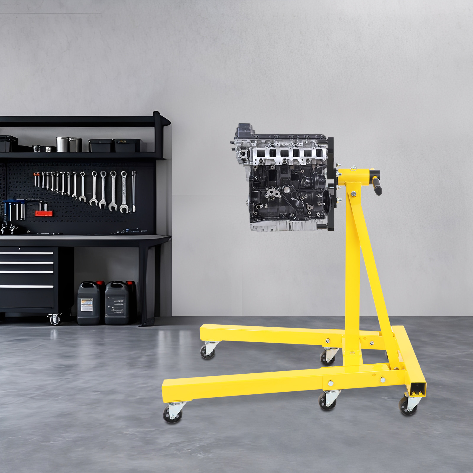 Engine Stand Heavy Duty - Dudukan Mesin 2000 LB, Penyangga Mesin