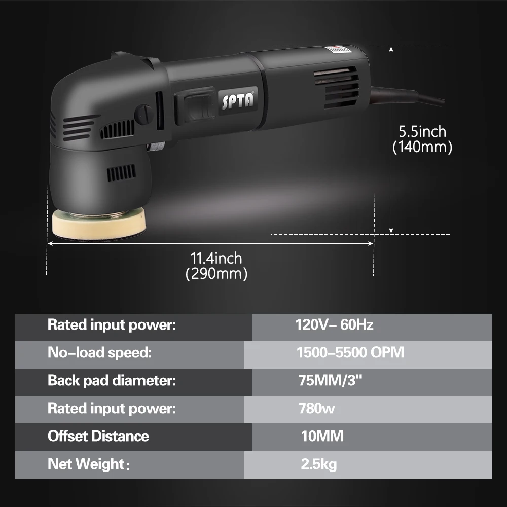 Pemoles Mobil Orbital SPTA 3 I - Orbital Polisher Da ulasan dan harga